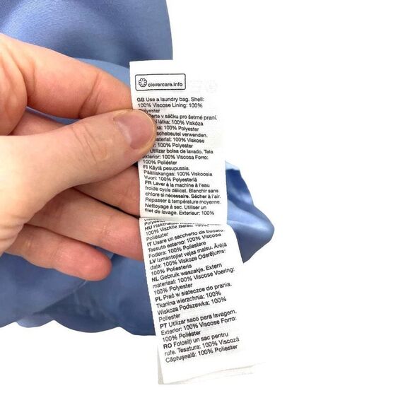 NEW & OTHER STORIES Bold Shoulder Mini Dress In Cornflower Blue-blues Sz 6 - Picture 8 of 9